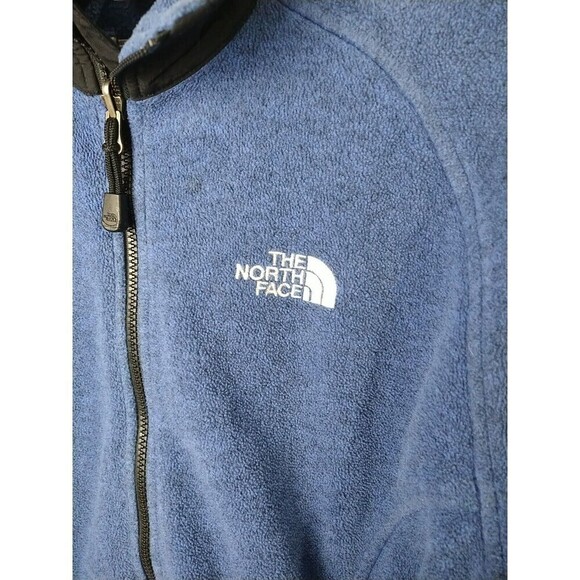 The North Face Blue Polar tech Zip Collared Fleece Jacket. Size  M - Picture 3 of 12